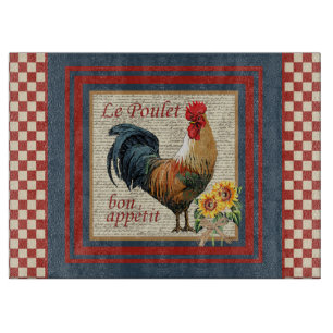 Tabla De Cortar Rooster de Francia-Le Poulet