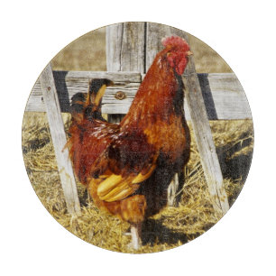 Tabla De Cortar Rooster de Rhode Island