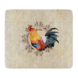 Tabla De Cortar Rooster Watercolor Francés Country Market Vintage