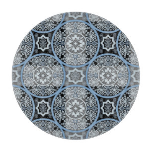 Tabla De Cortar Ropa Romántica: Impresión Abstracta Brillante.