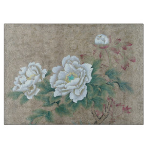 Tabla De Cortar Rosa blanca