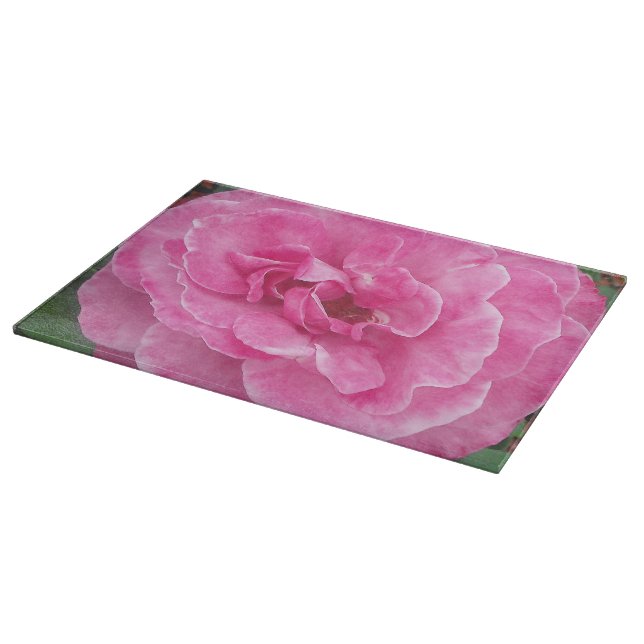 Tabla De Cortar Rosa de jardín rosado (Borde)