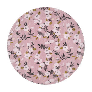 Tabla De Cortar Rosa de la flor del cerezo: primavera tensa