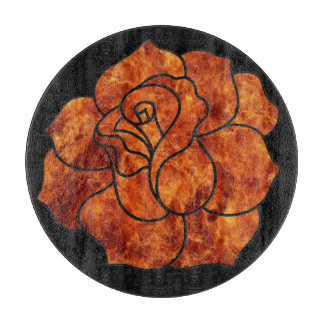 Tabla De Cortar Rosa de naranja