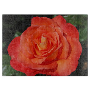 Tabla De Cortar Rosa de naranja único