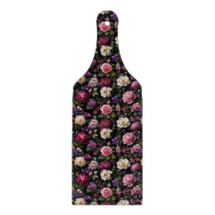 Tabla De Cortar Rosa de terciopelo negro