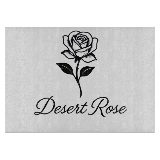 Tabla De Cortar Rosa del Desierto (Anverso)