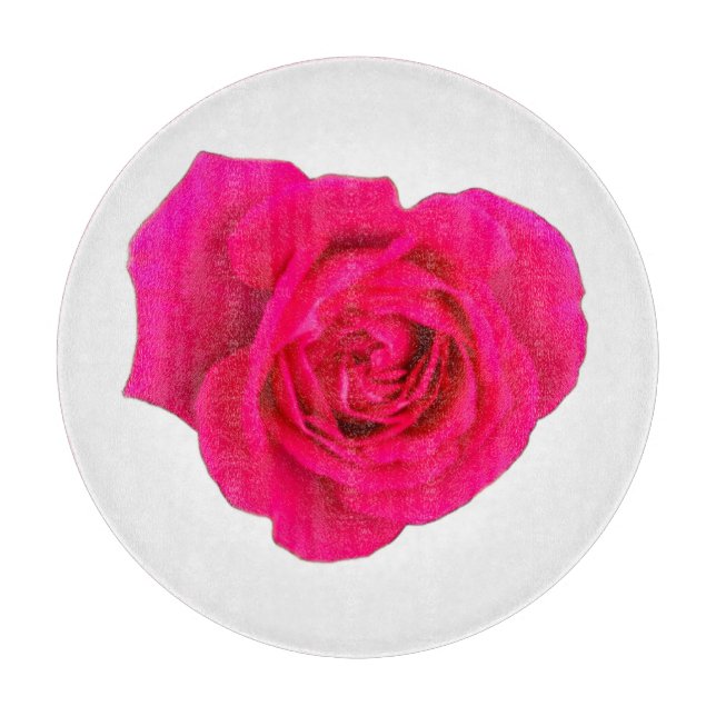 Tabla De Cortar Rosa Rosa #4 (Anverso)