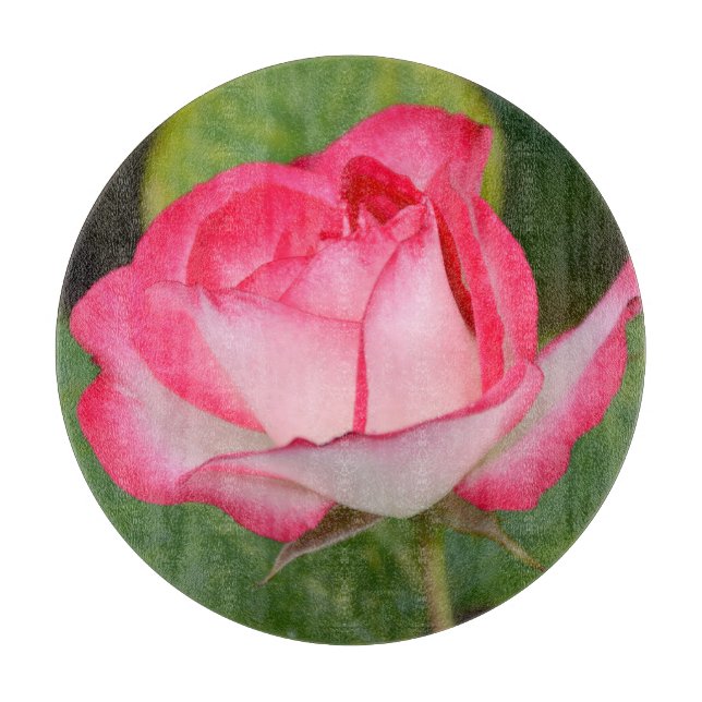 Tabla De Cortar Rosa rosa simple (Anverso)