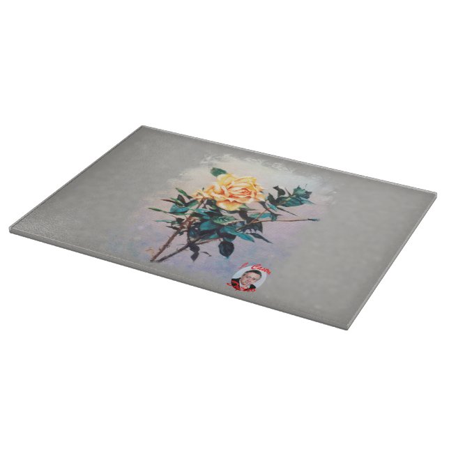 Tabla De Cortar Rosa/Rose (Borde)