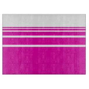 Tabla De Cortar Rosa y rayas rosa intenso