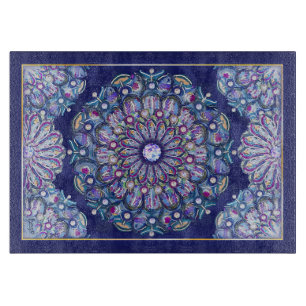 Tabla De Cortar Rosario azul