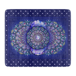 Tabla De Cortar Rosario azul