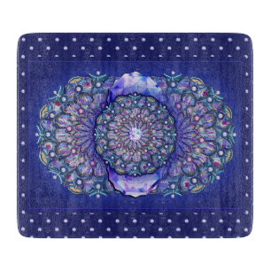 Tabla De Cortar Rosario azul