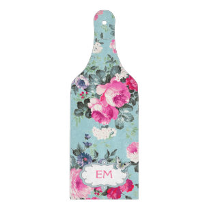Tabla De Cortar Rosas de época Regalo Personalizado Monogramas