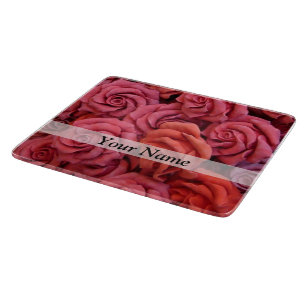 Tabla De Cortar Rosas florales rosas