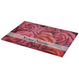 Tabla De Cortar Rosas florales rosas