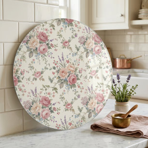Tabla De Cortar Rosas Pastel Elegantes Shabby Chic