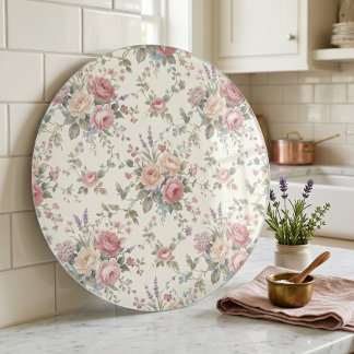 Tabla De Cortar Rosas Pastel Elegantes Shabby Chic