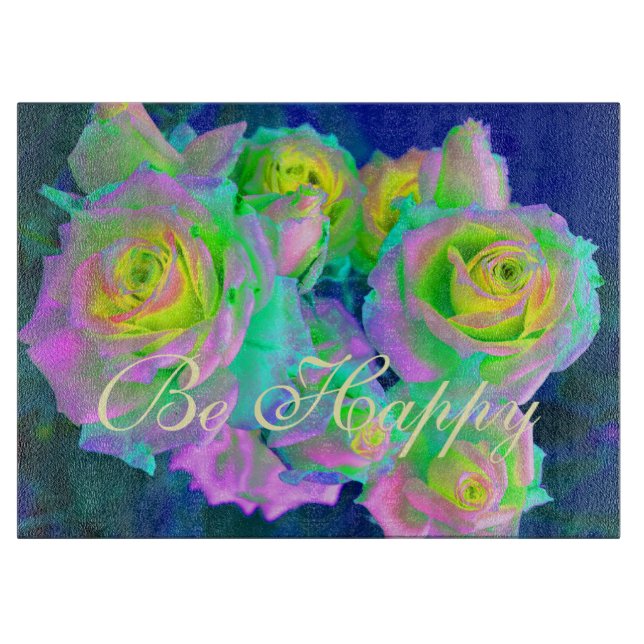 Tabla De Cortar Rosas prematuros irlandeses estéticos felices (Anverso)