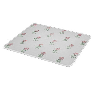 Tabla De Cortar Rosas Rojas, Patrón De Rosas, Flores