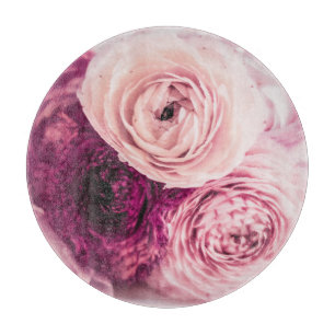 Tabla De Cortar Rosas románticos ramo: marca vintage.