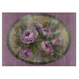 Tabla De Cortar Rosas rosadas