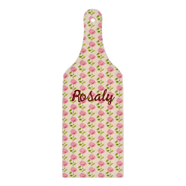 Tabla De Cortar Rosen Muster rosa pink (Anverso)