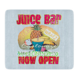 Tabla De Cortar Rótulo de barra de jugo Thunder_Cove