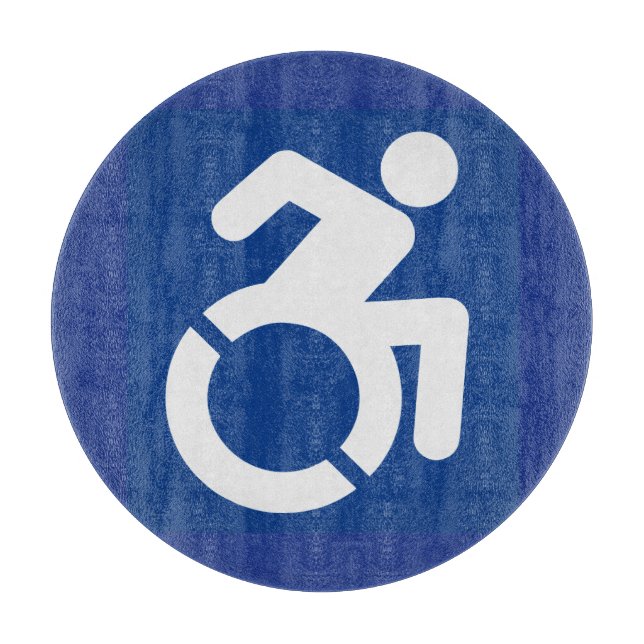 Tabla De Cortar Rótulo discapacitado moderno (Anverso)