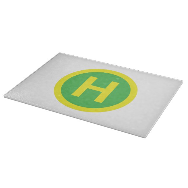 Tabla De Cortar Rótulo Helipad (Borde)