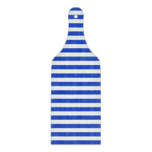 Tabla De Cortar Royal Blue Combination Stripes by Shirley Taylor