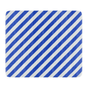 Tabla De Cortar Royal Blue Combination Stripes by Shirley Taylor
