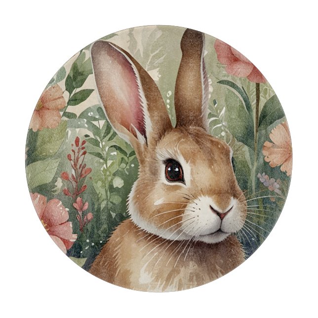 Tabla De Cortar Rubor Blooms y Bunny Dream Gltting Board (Anverso)