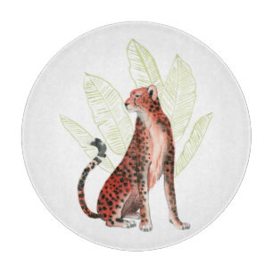 Tabla De Cortar Ruby Runner Leopardo