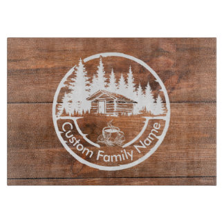 Tabla De Cortar Rustic Cottage Cabin Barn | Custom Family Name