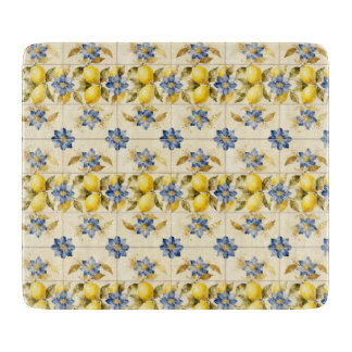 Tabla De Cortar Rustic Mediterranean Lemon Tile MH26