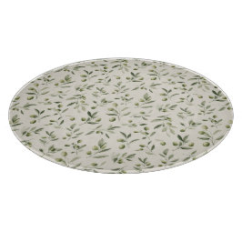 Tabla De Cortar Rústica Rama Oleícola