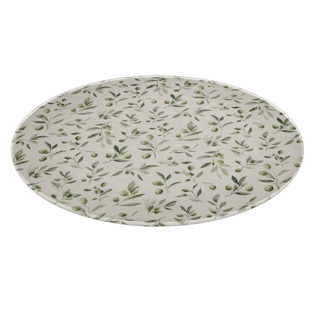 Tabla De Cortar Rústica Rama Oleícola (Borde)