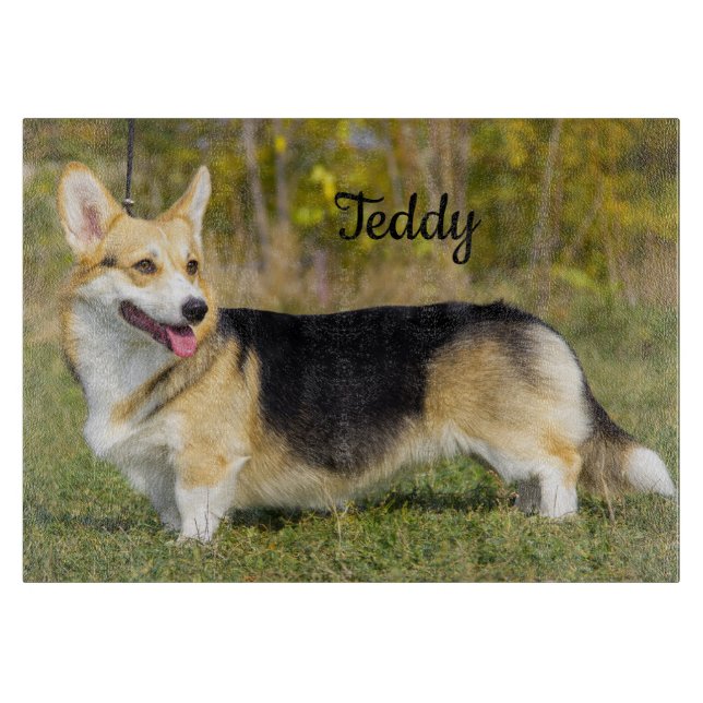 Tabla De Cortar Sable Cardigan Welsh Corgi Dog (Anverso)