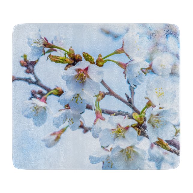 Tabla De Cortar Sakura - Flor de Cerezo Japonesa (Anverso)