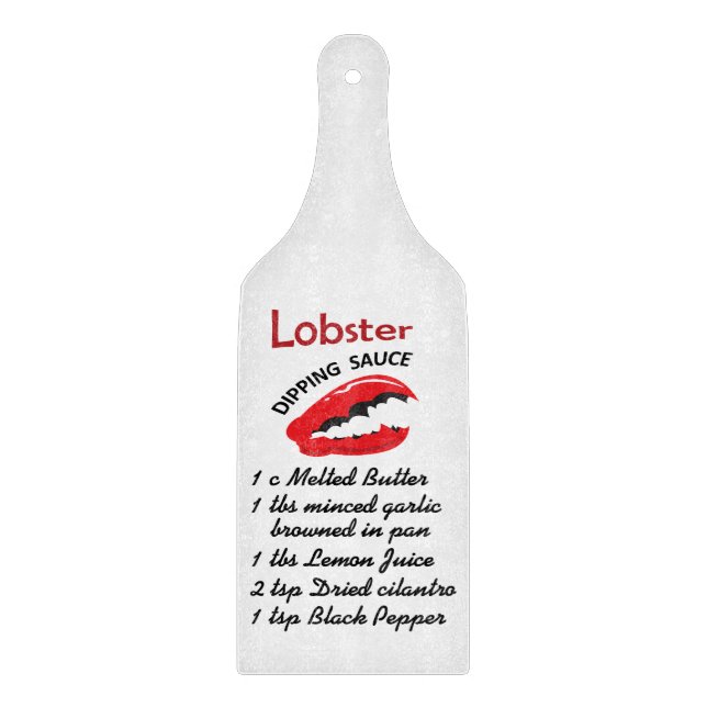 Tabla De Cortar Salsa de buceo de langosta (Anverso)