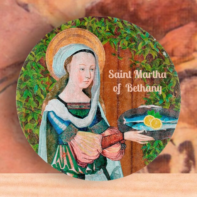 Tabla De Cortar San Marta de Bethany en su cocina (detalle) (Subido por el creador)