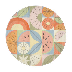 Tabla De Cortar Sandía de cítricos de verano: Resumen de la placa 