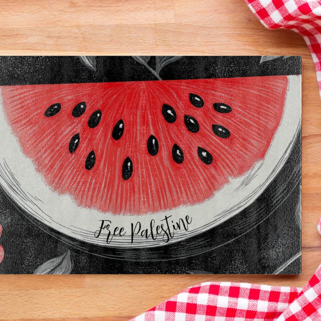 Tabla De Cortar sandía de Palestina (Free Palestine Watermelon Cutting Board)
