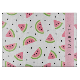 Tabla De Cortar sandías rosas, semillas de sandía, tu nombre