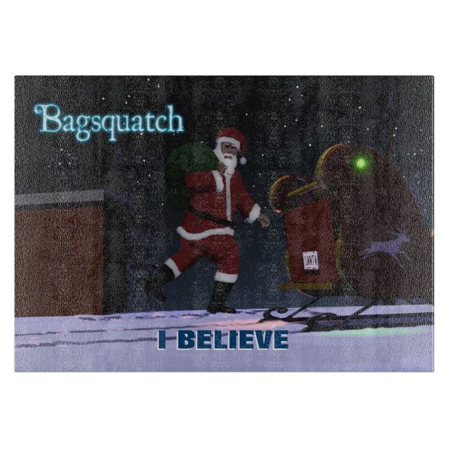 Tabla De Cortar Santa Claus - Bagsquatch (Anverso)