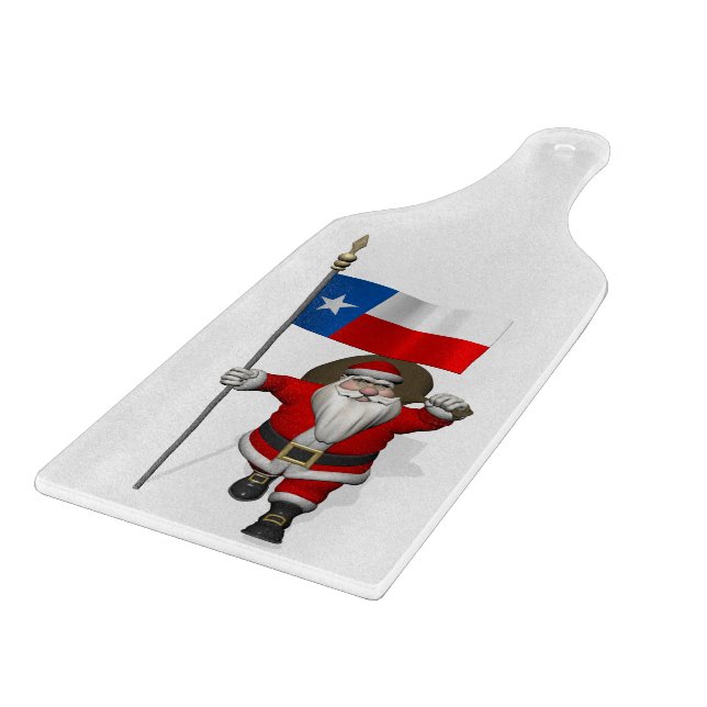 Tabla De Cortar Santa Claus con el fin de Texas (Borde)