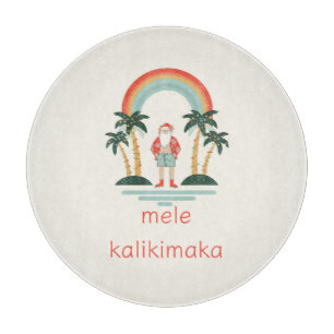 Tabla De Cortar Santa Cruz/Arcoiris/Palmas