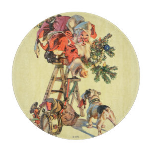 Tabla De Cortar Santa encima de una escalera